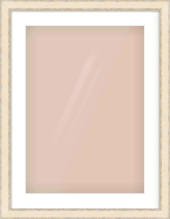 GOLD Flat Frame for 420 × 594mm artwork, with Smooth White Single Mount
