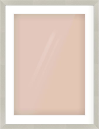 Grey Flat Frame for 420 × 594mm artwork, with Smooth White Single Mount
