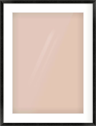 Black Wood Grain Flat Frame for 420 × 594mm artwork, with Smooth White Single Mount
