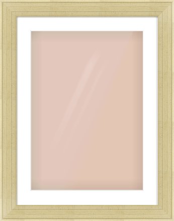 Silver Flat Frame for 420 × 594mm artwork, with Smooth White Single Mount
