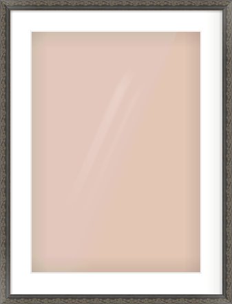 Black Scoop Frame for 420 × 594mm artwork, with Smooth White Single Mount