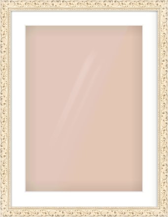 White Decorative Frame for 420 × 594mm artwork, with Smooth White Single Mount
