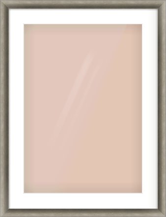 Silver Spoon Frame for 420 × 594mm artwork, with Smooth White Single Mount