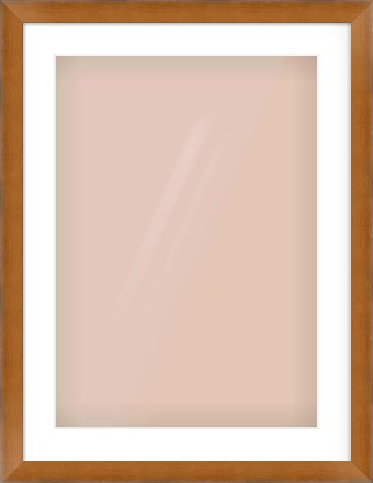 Brushed Bronze with Black Sides Flat Frame for 420 × 594mm artwork, with Smooth White Single Mount