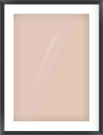 Brushed Black Flat Frame for 420 × 594mm artwork, with Smooth White Single Mount
