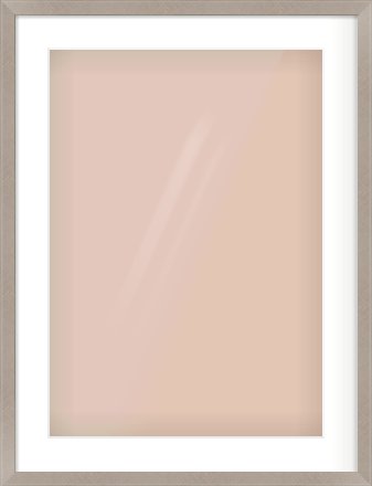 Silver & Black Sided Flat Frame for 420 × 594mm artwork, with Smooth White Single Mount