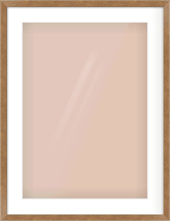 Brushed Bronze with Black Sides Flat Frame for 420 × 594mm artwork, with Smooth White Single Mount
