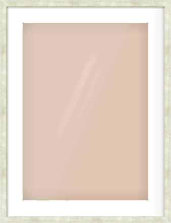 Champagne Flat Frame for 420 × 594mm artwork, with Smooth White Single Mount