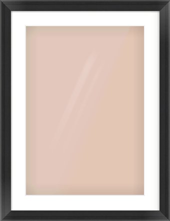 Black Scoop Frame for 420 × 594mm artwork, with Smooth White Single Mount