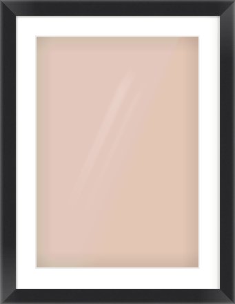 Black Flat Frame for 420 × 594mm artwork, with Smooth White Single Mount