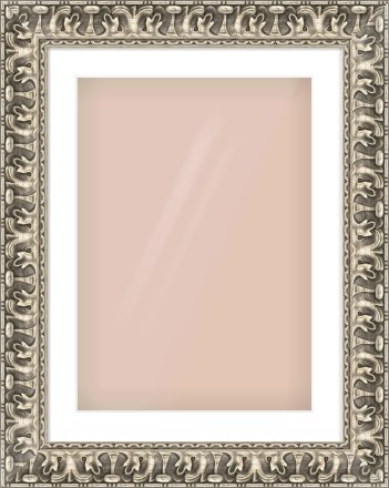 Silver Reverse Frame for 420 × 594mm artwork, with Smooth White Single Mount
