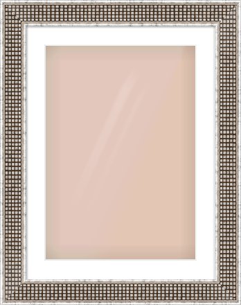 Silver Flat Frame for 420 × 594mm artwork, with Smooth White Single Mount