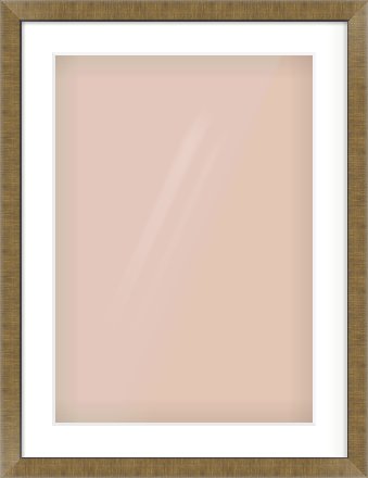 Bronze Flat Frame for 420 × 594mm artwork, with Smooth White Single Mount