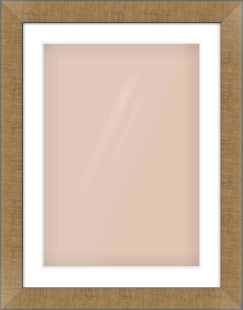 Bronze Flat Frame for 420 × 594mm artwork, with Smooth White Single Mount