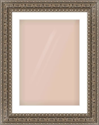 Silver Reverse Frame for 420 × 594mm artwork, with Smooth White Single Mount