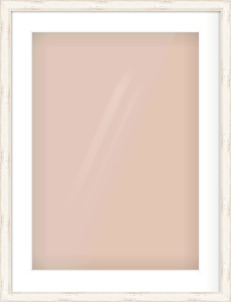 White Scoop Frame for 420 × 594mm artwork, with Smooth White Single Mount