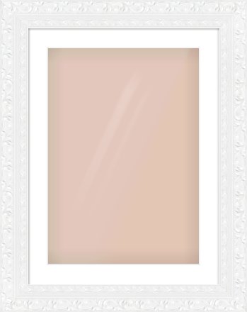 White Reverse Frame for 420 × 594mm artwork, with Smooth White Single Mount