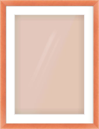Bronze Flat Frame for 420 × 594mm artwork, with Smooth White Single Mount