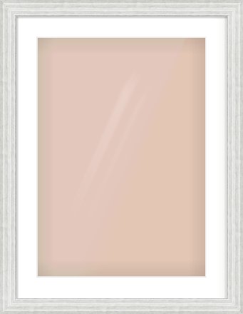 Silver Foil Flat Frame for 420 × 594mm artwork, with Smooth White Single Mount