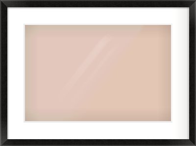 Black Wood Grain Flat Frame for 45 × 30cm artwork, with Smooth White Single Mount