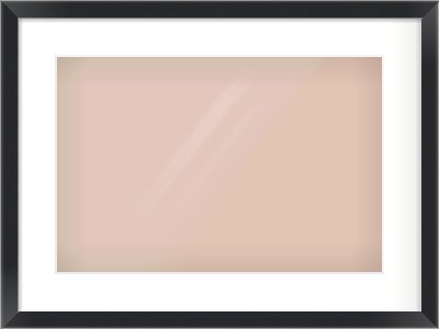 Black/Silver Flat Frame for 45 × 30cm artwork, with Smooth White Single Mount