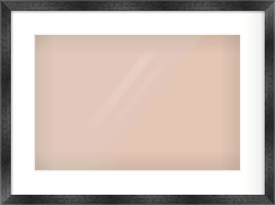 Black Flat Frame for 45 × 30cm artwork, with Smooth White Single Mount