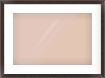 Brown Flat Frame for 45 × 30cm artwork, with Smooth White Single Mount