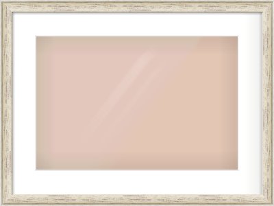 Champagne Silver with Black Sides Cushion Frame for 45 × 30cm artwork, with Smooth White Single Mount