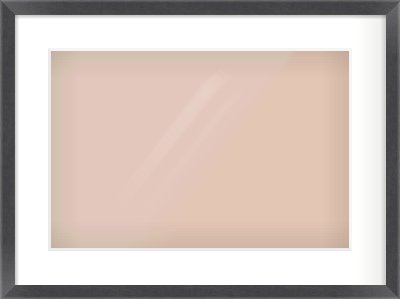 Black Flat Frame for 45 × 30cm artwork, with Smooth White Single Mount