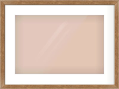 Brushed Bronze with Black Sides Flat Frame for 45 × 30cm artwork, with Smooth White Single Mount