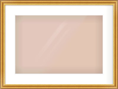 Gold Reverse Frame for 45 × 30cm artwork, with Smooth White Single Mount