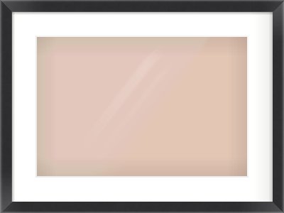 Black Flat Frame for 45 × 30cm artwork, with Smooth White Single Mount
