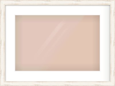 White Scoop Frame for 45 × 30cm artwork, with Smooth White Single Mount