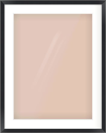Black/Silver Flat Frame for 18 × 24in artwork, with Smooth White Single Mount