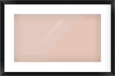 Black Wood Grain Flat Frame for 480 × 270mm artwork, with Smooth White Single Mount