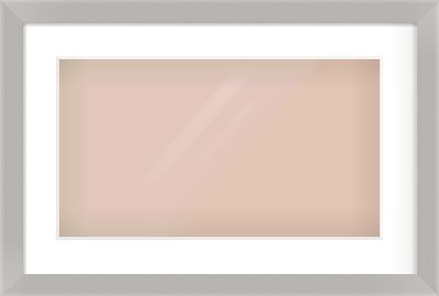 Grey Flat Frame for 48 × 27cm artwork, with Smooth White Single Mount