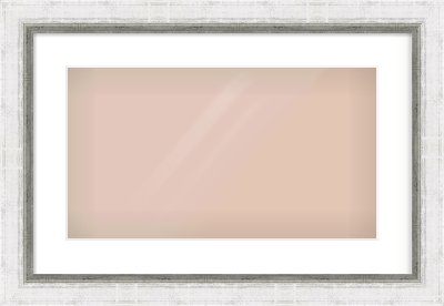 Silver Reverse Frame for 480 × 270mm artwork, with Smooth White Single Mount