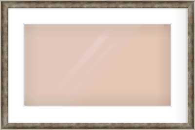 Silver Scoop Frame for 480 × 270mm artwork, with Smooth White Single Mount