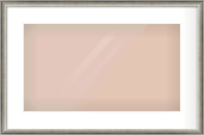 Silver Cushion Frame for 480 × 270mm artwork, with Smooth White Single Mount