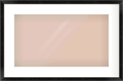Black Wood Grain Flat Frame for 480 × 270mm artwork, with Smooth White Single Mount
