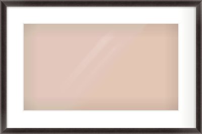 Black Cushion Frame for 480 × 270mm artwork, with Smooth White Single Mount