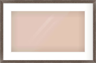 Dark Walnut Flat Frame for 480 × 270mm artwork, with Smooth White Single Mount