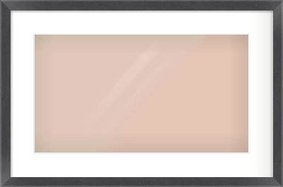 Black Flat Frame for 480 × 270mm artwork, with Smooth White Single Mount