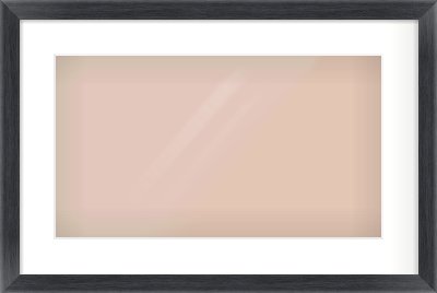 Black Wood Grain Flat Frame for 480 × 270mm artwork, with Smooth White Single Mount