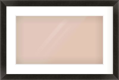 Black Grain Flat Frame for 480 × 270mm artwork, with Smooth White Single Mount