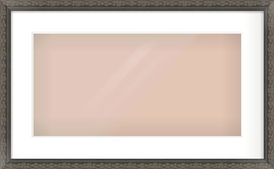 Black Scoop Frame for 500 × 250mm artwork, with Smooth White Single Mount