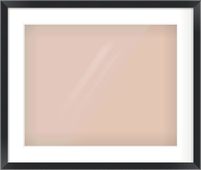 Black/Silver Flat Frame for 500 × 400mm artwork, with Smooth White Single Mount