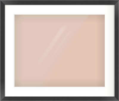 Black Flat Frame for 500 × 400mm artwork, with Smooth White Single Mount