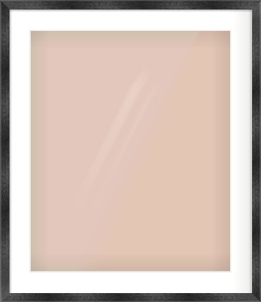 Black Flat Frame for 50 × 60cm artwork, with Smooth White Single Mount