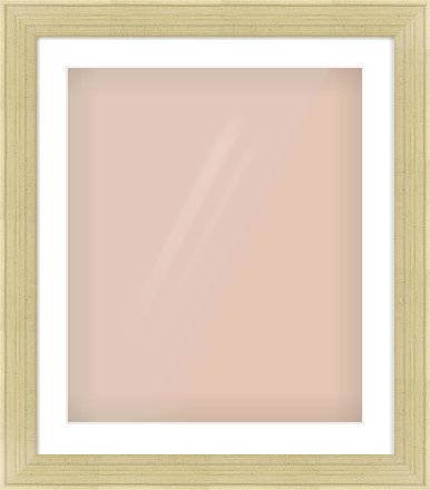 Silver Flat Frame for 50 × 60cm artwork, with Smooth White Single Mount